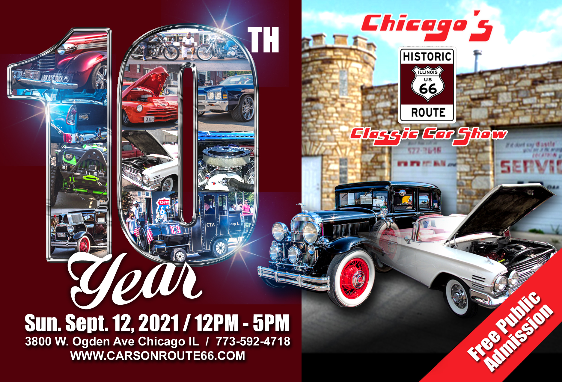 9122021 Chicago, IL Route 66 Flyer 4×6 2021
