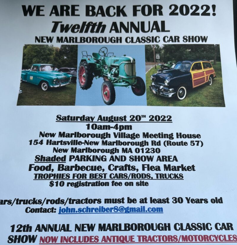 Massachusetts Car Shows (2022)